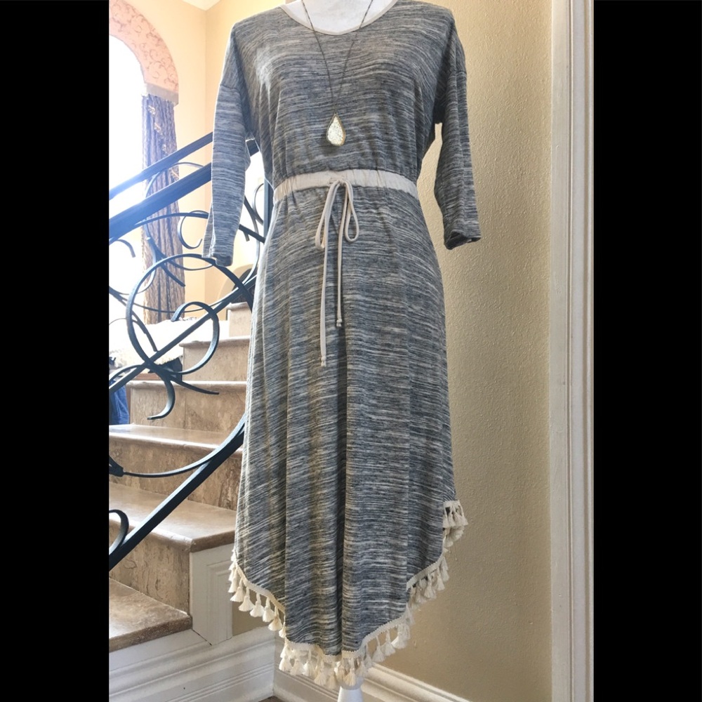 Yahada boho dress with tassles